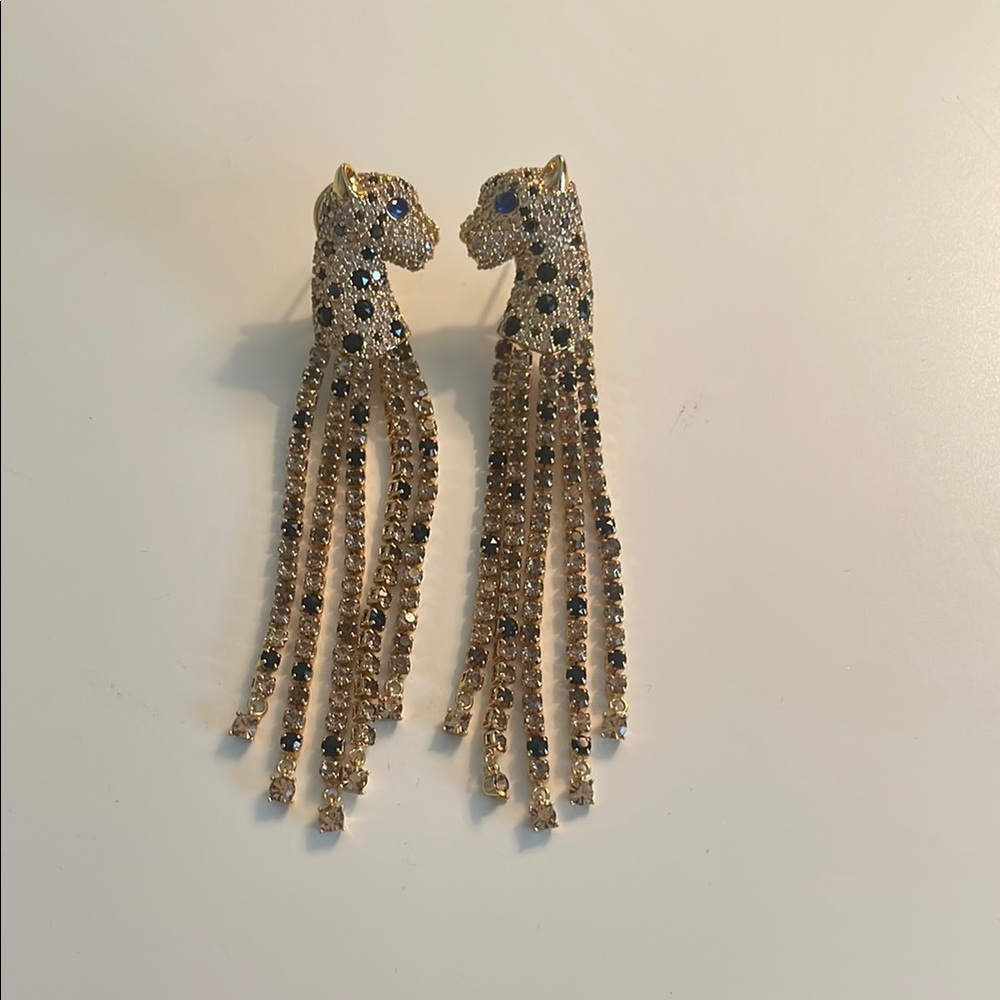 kate spade leopard earrings